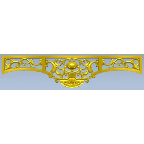 Классический резной картуш для фасада - STL для ЧПУ
