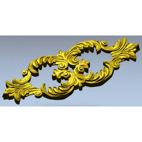 Ornate Acanthus Centerpiece - STL 3D model for CNC milling
