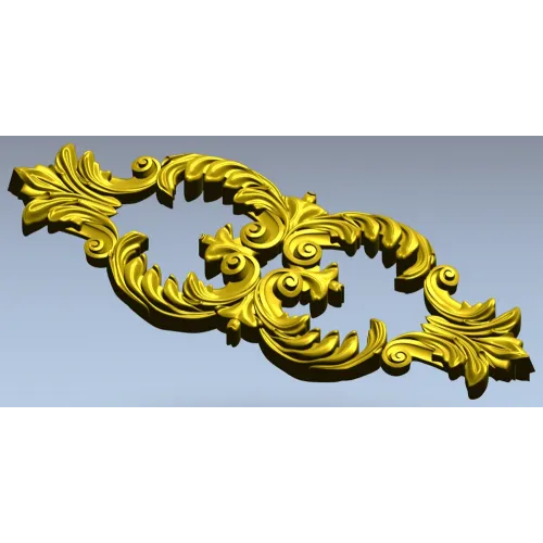 Ornate Acanthus Centerpiece - STL 3D model for CNC milling