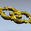 Ornate Acanthus Centerpiece - STL 3D model for CNC milling