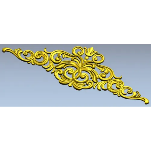 Royal Baroque Crest - STL 3D model for CNC