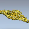Royal Baroque Crest - STL 3D model for CNC