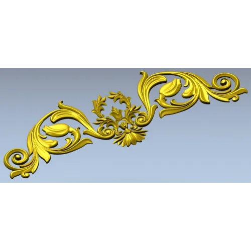 Декоративный картуш "Флорания" - 3D модель STL для ЧПУ