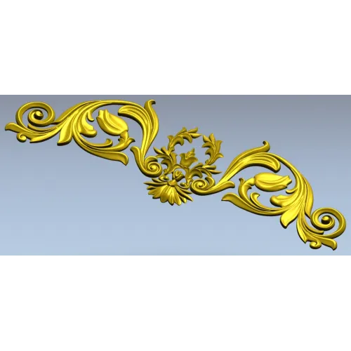 Декоративный картуш "Флорания" - 3D модель STL для ЧПУ