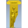 Ionic Caryatid Pilaster STL for CNC Carving