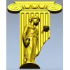 Ionic Caryatid Pilaster STL for CNC Carving