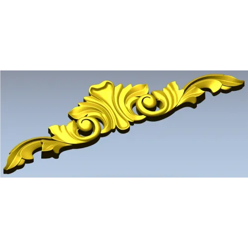 Acanthus Crest Decorative STL for CNC