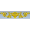 Декоративный картуш с урной и акантовыми завитками - STL для ЧПУ