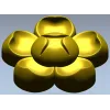 Декоративная розетка "Пятилистник" - 3D модель STL для ЧПУ