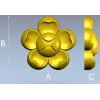 Декоративная розетка "Пятилистник" - 3D модель STL для ЧПУ