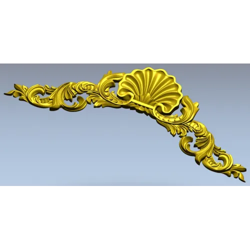 Ракушка и акант - 3D модель STL для ЧПУ