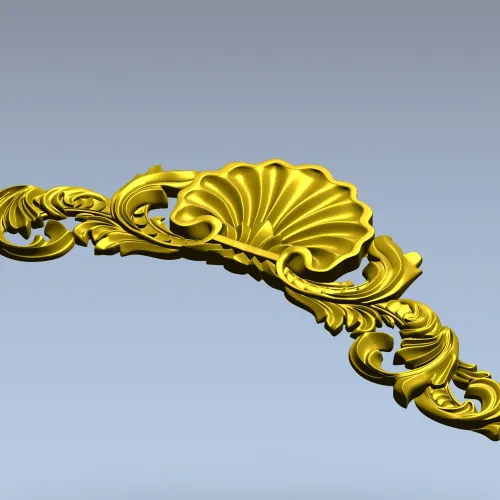 Ракушка и акант - 3D модель STL для ЧПУ