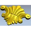 Акантовый декоративный картуш STL для ЧПУ - 3D модель для фрезера