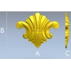 Акантовый декоративный картуш STL для ЧПУ - 3D модель для фрезера