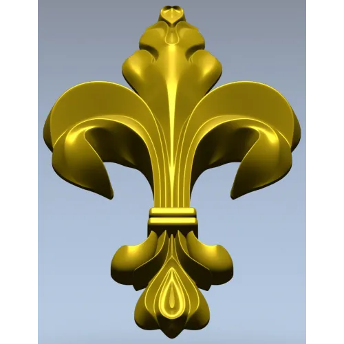 Классическая флер-де-лис - 3D модель в формате STL для ЧПУ