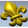 STL модель Королевская лилия - 3D модель stl для ЧПУ