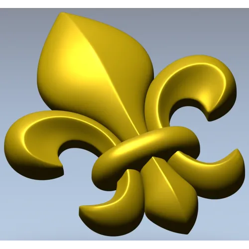 STL модель Королевская лилия - 3D модель stl для ЧПУ