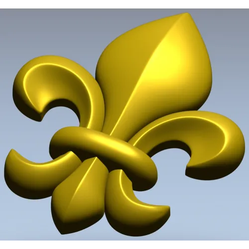 STL модель Королевская лилия - 3D модель stl для ЧПУ