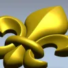 STL модель Королевская лилия - 3D модель stl для ЧПУ