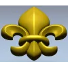 STL модель Королевская лилия - 3D модель stl для ЧПУ