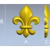 STL модель Королевская лилия - 3D модель stl для ЧПУ