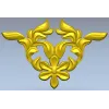 Флоральный картуш вензель - stl модель для ЧПУ