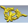 Флоральный картуш вензель - stl модель для ЧПУ