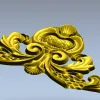 Baroque Acanthus Crest STL for CNC