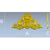 Baroque Acanthus Crest STL for CNC