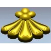Декоративный картуш "Листовой веер" - 3D модель STL для ЧПУ