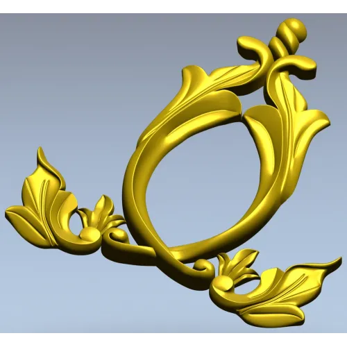 Aureate Acanthus Cartouche - STL 3D model for CNC