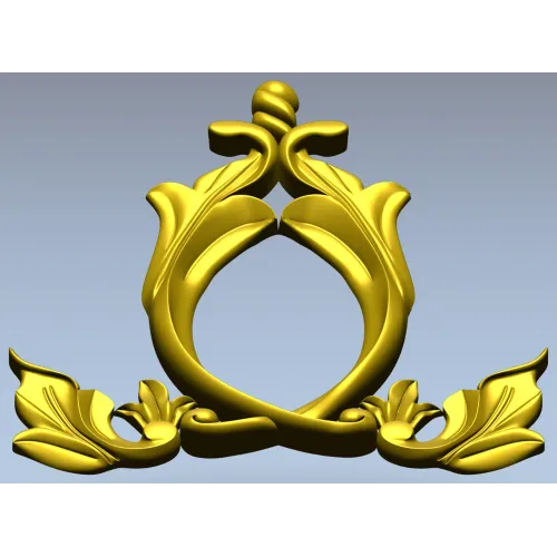 Aureate Acanthus Cartouche - STL 3D model for CNC