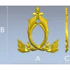Aureate Acanthus Cartouche - STL 3D model for CNC