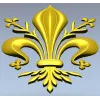 Геральдическая лилия для резьбы - флер-де-лис (STL)