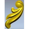 Acanthus Corner Ornament STL - High-Relief 3D Model for CNC