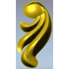 Acanthus Corner Ornament STL - High-Relief 3D Model for CNC