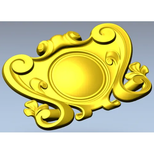 Рокайльный картуш для фрезера - STL 3D модель