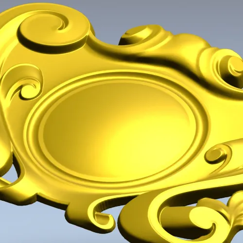 Рокайльный картуш для фрезера - STL 3D модель