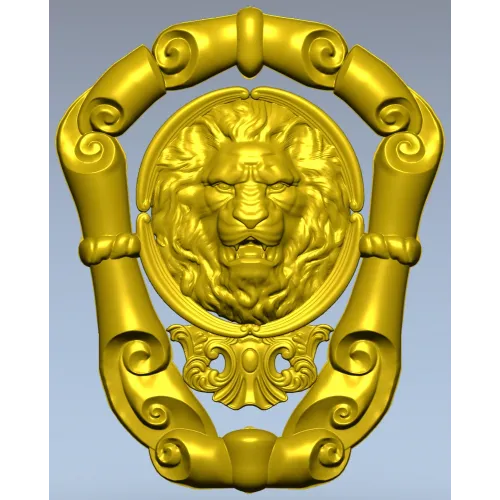 Львиный картуш Барокко - 3D модель STL для ЧПУ