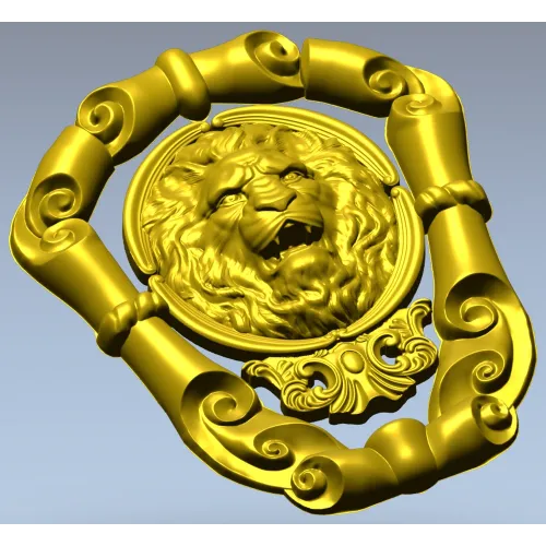 Львиный картуш Барокко - 3D модель STL для ЧПУ