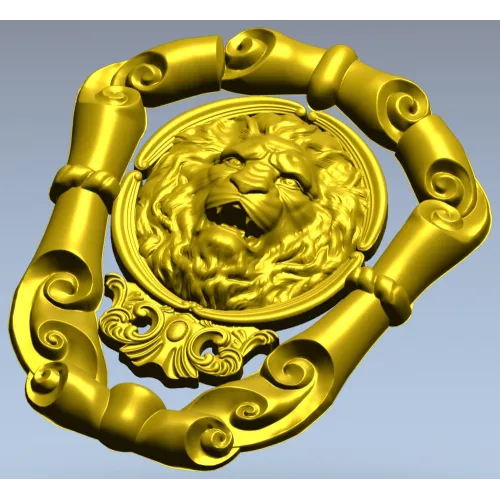 Львиный картуш Барокко - 3D модель STL для ЧПУ