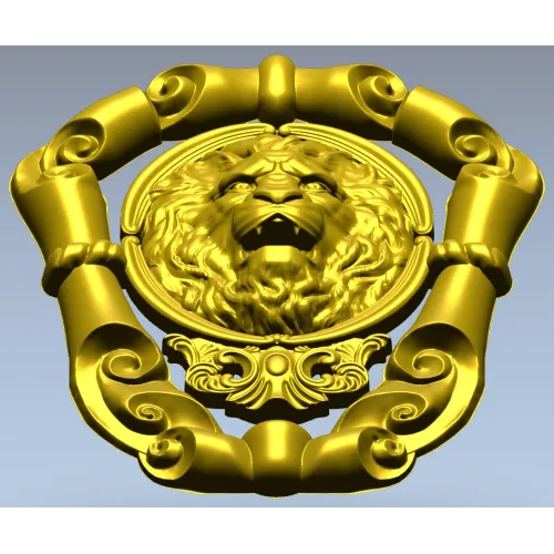 Львиный картуш Барокко - 3D модель STL для ЧПУ
