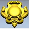 Regal Oval Cartouche - STL 3D model for CNC carving