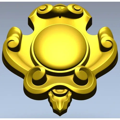 Regal Oval Cartouche - STL 3D model for CNC carving