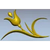 Тюльпанный декоративный орнамент - STL модель для ЧПУ