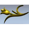 Тюльпанный декоративный орнамент - STL модель для ЧПУ