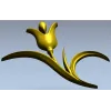 Тюльпанный декоративный орнамент - STL модель для ЧПУ