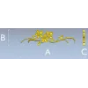 Floral Swag STL Model for CNC - Elegant Low-Relief Flower Ornament