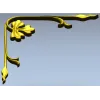 Угловой растительный декор - 3D модель STL для ЧПУ