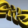 Триангельный узел - резной декор в формате STL